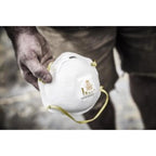3M N95 Sanding and Fiberglass Disposable Respirator Valved White 2 pc - Case of 6