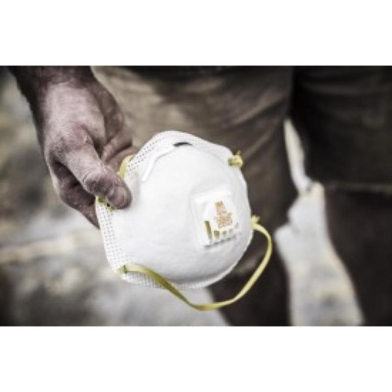 3M N95 Sanding and Fiberglass Disposable Respirator Valved White 2 pc - Case of 6