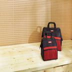CRAFTSMAN 13 in. W X 18 in. H Ballistic Nylon Tool Bag Set Black/Red 2 pc