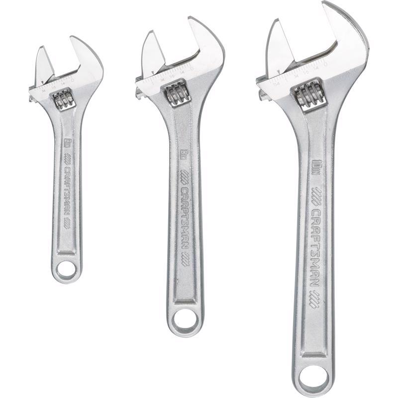 CRAFTSMAN Adjustable Wrench Set 3 pc
