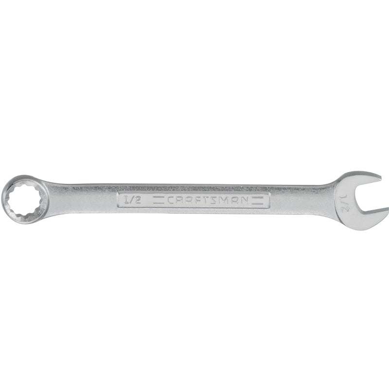 CRAFTSMAN 1/2 in. X 1/2 in. 12 Point SAE Combination Wrench 6.2 in. L 1 pc