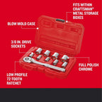 CRAFTSMAN 3/8 in. drive SAE 6 Point Socket Set 10 pc