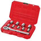 Craftsman Assorted X 3/8 in. drive Metric 6 Point Standard Socket 10 pc