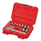Craftsman 1/4 in. drive Metric 6 Point Socket and Ratchet Set 11 pc