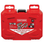 Craftsman 1/4 in. drive SAE 6 Point Socket and Ratchet Set 11 pc