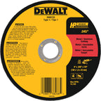 DeWalt High Performance 6 in. D X 7/8 in. X .045 in. thick Aluminum Oxide Cut-Off Wheel 1 pc