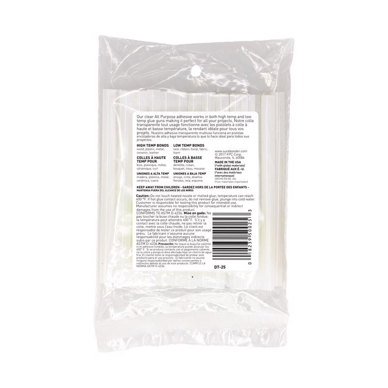 Surebonder .27 in. D X 4 in. L All Purpose Mini Glue Sticks Clear 25 pk - Case of 5