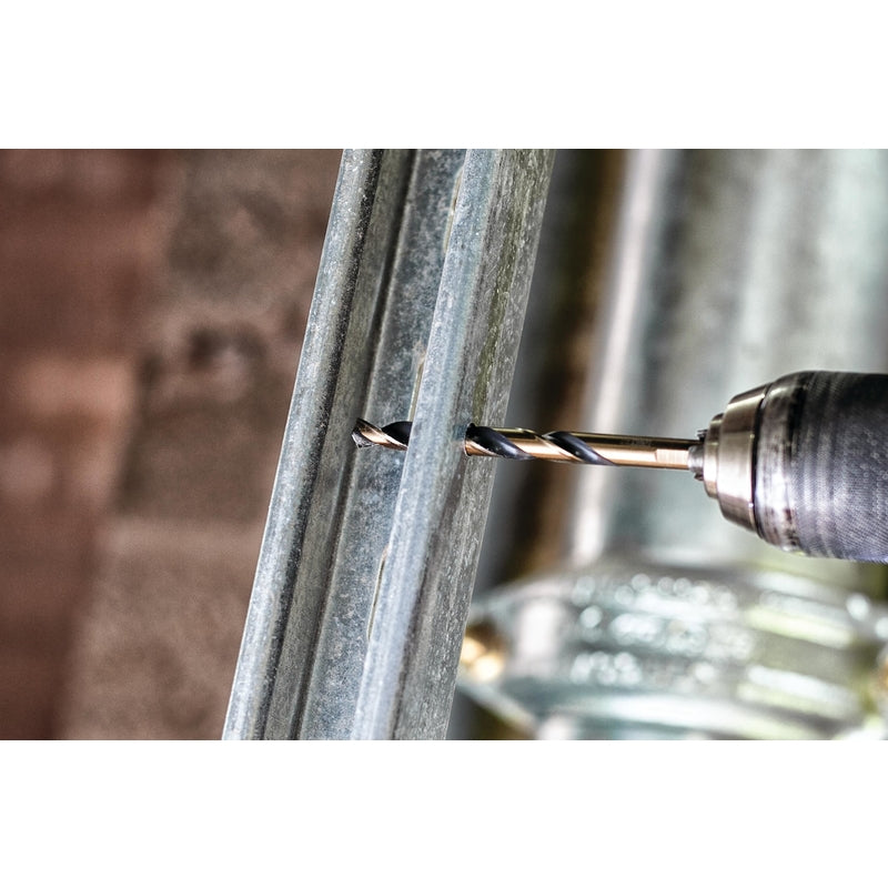 DeWalt Black & Gold 1/2 in. X 6 in. L High Speed Steel Split Point Drill Bit Reduced Round Shank 1 p - Case of 3