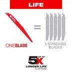 Diablo 9 in. Bi-Metal Pruning & Fast Clean Wood Reciprocating Saw Blade 5 TPI 5 pk