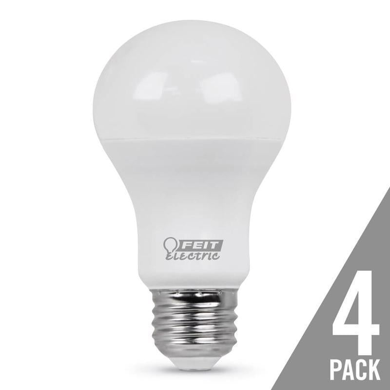 Feit A19 E26 (Medium) LED Bulb Daylight 60 Watt Equivalence 4 pk - Case of 12