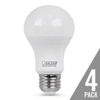 Feit A19 E26 (Medium) LED Bulb Daylight 60 Watt Equivalence 4 pk - Case of 12