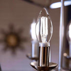 Feit White B10 E12 (Candelabra) Filament LED Bulb Daylight 60 Watt Equivalence 2 pk