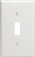 Leviton White 1 gang Nylon Toggle Wall Plate 1 pk - Case of 20
