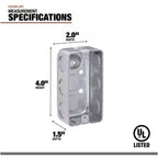 Southwire Old Work Rectangle Steel 1 gang Box Mount