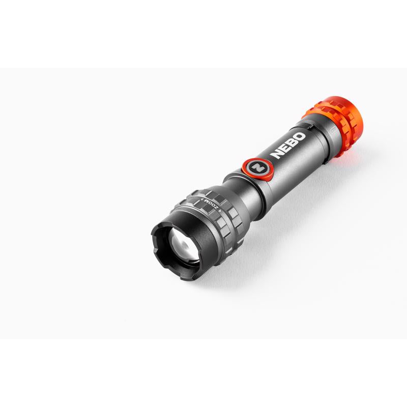 NEBO DaVinci 450 lm Black/Gray LED Rechargeable Flashlight 14500 Battery