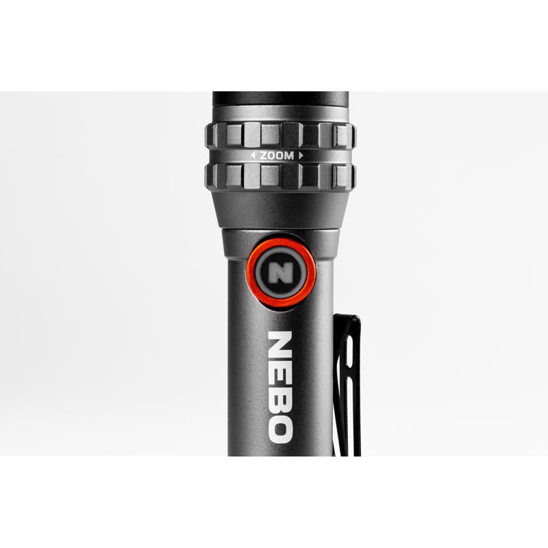 NEBO DaVinci 450 lm Black/Gray LED Rechargeable Flashlight 14500 Battery