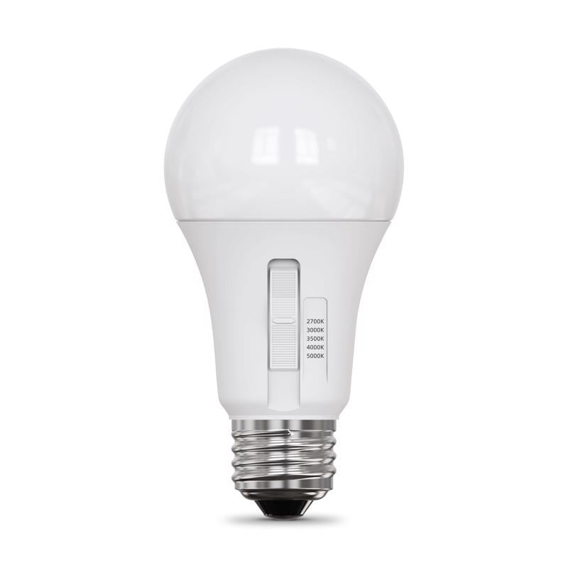 Feit A19 E26 (Medium) LED Bulb Adjustable White 40 Watt Equivalence 4 pk