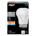 Feit A19 E26 (Medium) LED Bulb Adjustable White 75 Watt Equivalence 4 pk - Case of 75