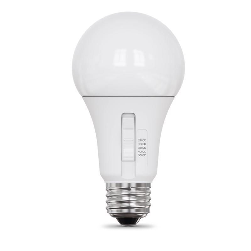 Feit A19 E26 (Medium) LED Bulb Adjustable White 75 Watt Equivalence 4 pk - Case of 75