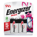 Energizer Max 9-Volt Alkaline Batteries 2 pk Carded