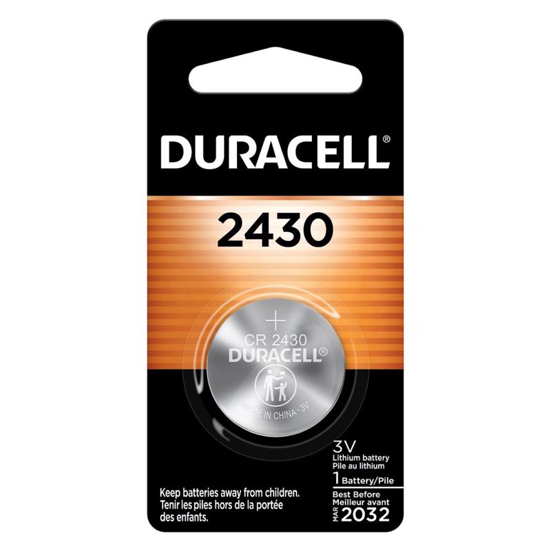 Duracell Lithium Coin 2430 3 V 285 mAh Medical Battery 1 pk - Case of 6