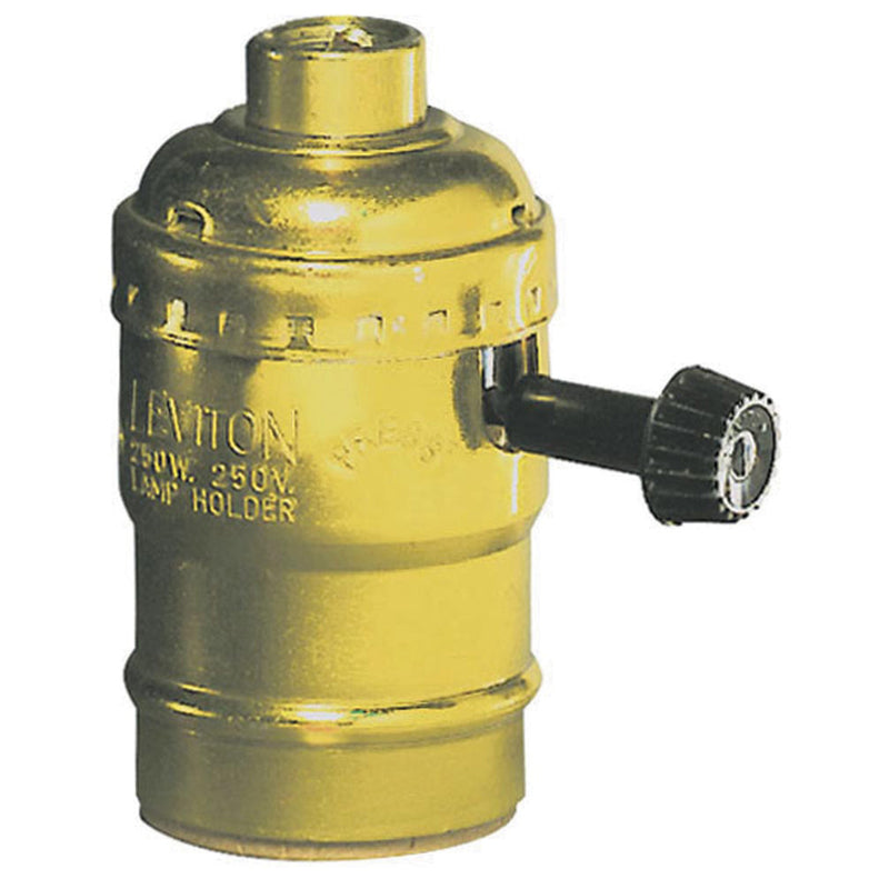 Leviton Aluminum Incandescent Medium Base Lampholder 1 pk - Case of 10