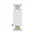 Leviton Decora 20 amps Single Pole Rocker AC Quiet Switch White 1 pk