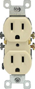 Leviton 15 amps 125 V Duplex Ivory Outlet 5-15R 1 pk - Case of 10