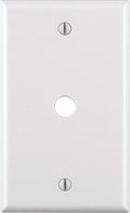 Leviton White 1 gang Thermoset Plastic Cable/Telco Wall Plate 1 pk - Case of 25