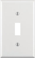 Leviton White 1 gang Thermoset Plastic Toggle Wall Plate 1 pk - Case of 20
