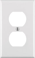 Leviton White 1 gang Thermoset Plastic Duplex Wall Plate 1 pk