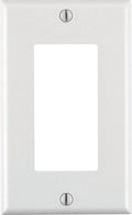 Leviton Decora White 1 gang Thermoset Plastic Decorator Wall Plate 1 pk