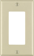 Leviton Decora Ivory 1 gang Thermoset Plastic Decorator Wall Plate 1 pk - Case of 20