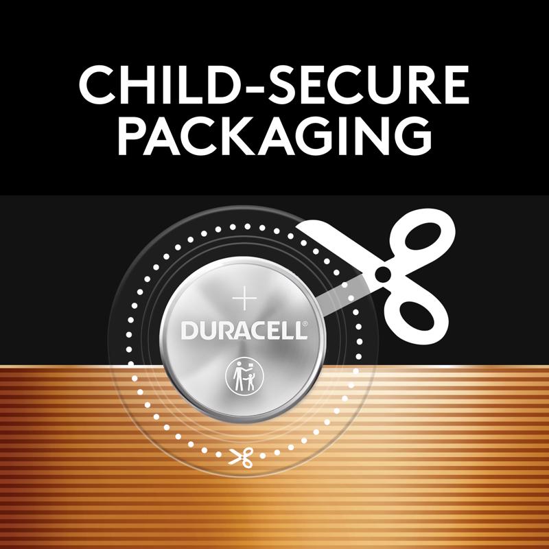 Duracell Lithium Coin 2025 3 V 165 mAh Medical Battery 2 pk