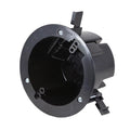 Cantex EZ Box Old Work 18 cu in Round Polycarbonate Ceiling Box Black