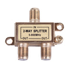 Monster Just Hook It Up 2 Way Coax Splitter 75 ohm 900 MHz 1 pk - Case of 4