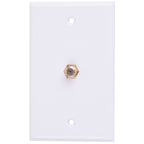 Monster Just Hook It Up White 1 gang Plastic Coaxial Wall Plate 1 pk - Case of 6