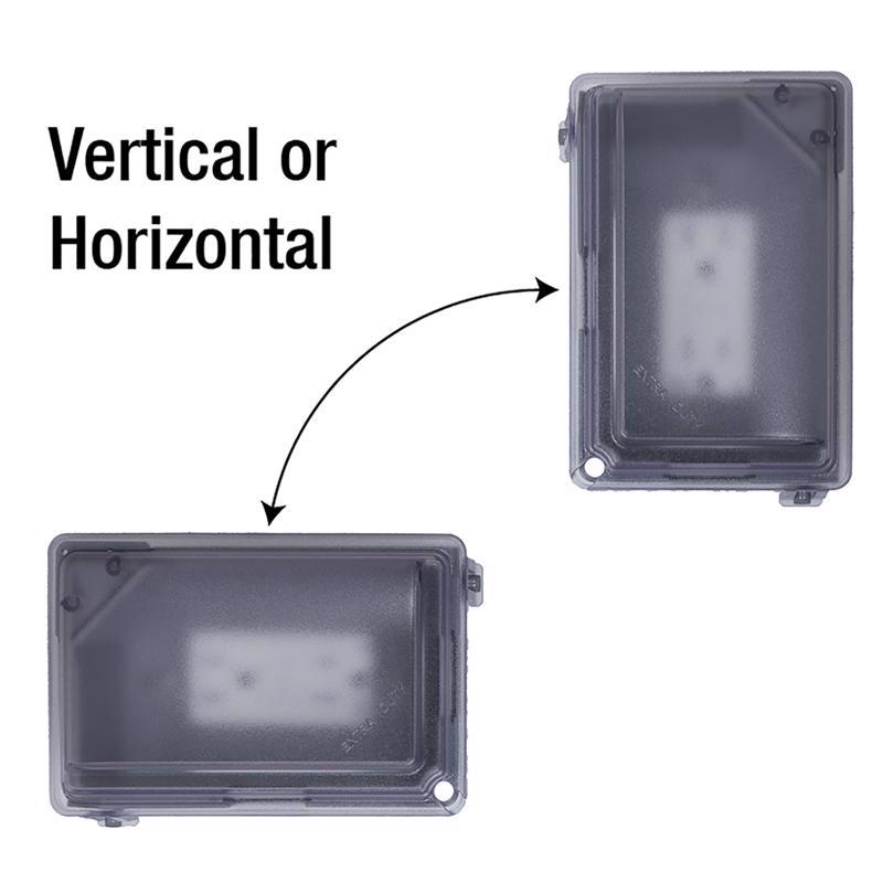 Sigma Engineered Solutions Rectangle Plastic 1 gang 5.98 in. H X 4.02 in. W Weatherproof Cover