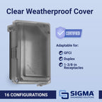 Sigma Engineered Solutions Rectangle Plastic 1 gang 5.98 in. H X 4.02 in. W Weatherproof Cover