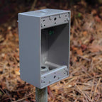 Sigma Engineered Solutions New Work 18.3 cu in Rectangle Die-Cast Metal Weatherproof Box Gray