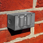Sigma Engineered Solutions Rectangle Die-Cast Metal 1 gang 2.83 in. H X 4.57 in. W Horizontal Duplex