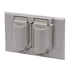 Sigma Engineered Solutions Rectangle Die-Cast Metal 1 gang 2.83 in. H X 4.57 in. W Horizontal Duplex