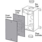 Sigma Engineered Solutions Rectangle Stamped Steel 1 gang 4.52 in. H X 2.77 in. W Flat Box Cover