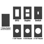 Sigma Engineered Solutions Rectangle Cross Linked Polyethylene Foam 1 gang 4.75 in. H X 3 in. W Repl