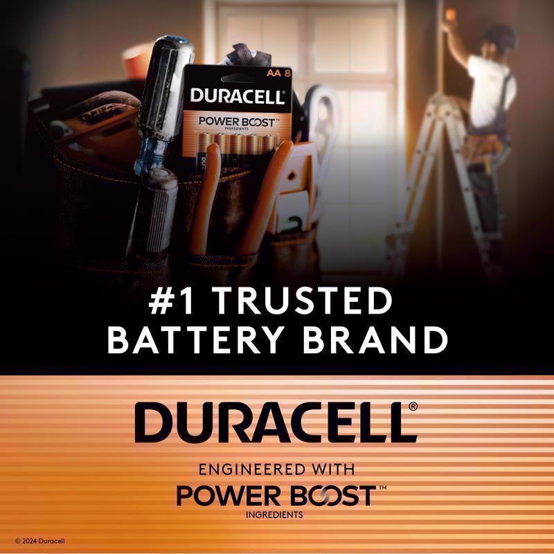 Duracell Coppertop AA Alkaline Batteries 8 pk Carded - Case of 8