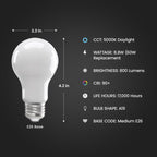 Feit Enhance A19 E26 (Medium) LED Bulb Daylight 60 Watt Equivalence 4 pk