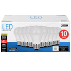 Feit A19 E26 (Medium) LED Bulb Daylight 60 Watt Equivalence 10 pk - Case of 4