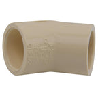 Charlotte Pipe 1/2 in. Socket X 1/2 in. D Socket CPVC 45 Degree Elbow 1 pk - Case of 25
