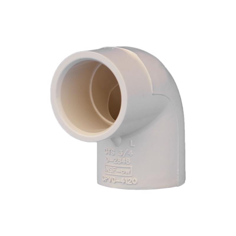 Charlotte Pipe FlowGuard 3/4 in. Hub X 3/4 in. D Hub CPVC 90 Degree Elbow 1 pk - Case of 25