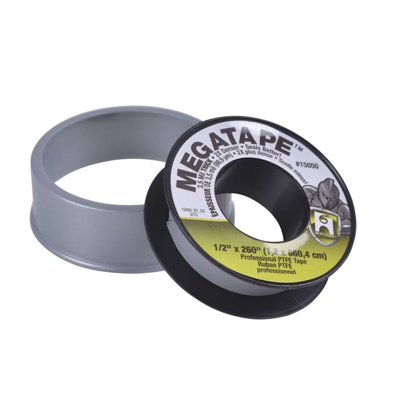 Hercules Megatape Gray 1/2 in. W X 260 in. L PTFE Tape - Case of 30